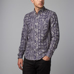 Glyph Long-Sleeve Button-Down // Flint (2XL)