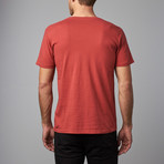 Lucky Cat Graphic T-Shirt // Vintage Red (M)