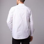 Spilsbury Monogrammed Long-Sleeve Woven // White (S)