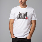 Vintage Longboard Rack LIFE T-Shirt // White (S)