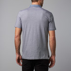 Short-Sleeve Polo Shirt // Navy + White (M)