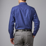 Woven Button Down Shirt // Blue (XL)