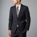 Mantoni Prunelle Weave Wool Suit // Navy Blue (US: 36S)