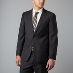 Mantoni Prunelle Weave Wool Suit // Dark Gray (US: 42L)