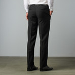 Mantoni Prunelle Weave Wool Slim-Fit Suit // Jet Black (US: 36R)