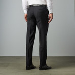 Mantoni Prunelle Weave Wool Slim-Fit Suit // Dark Gray (US: 40L)