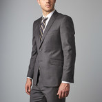 Mantoni Prunelle Weave Wool Slim-Fit Suit // Medium Gray (US: 36S)