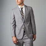 Mantoni Prunelle Weave Wool Slim-Fit Suit // Light Gray (US: 36S)