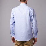 Long-Sleeve Non-Iron Pinpoint Ox Modern Fit Dress Shirt // Blue (US: 16.5L)