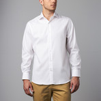 Long-Sleeve Non-Iron Pinpoint Ox Modern Fit Dress Shirt // White (US: 13R)