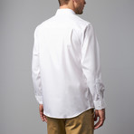 Long-Sleeve Non-Iron Pinpoint Ox Modern Fit Dress Shirt // White (US: 16.5L)