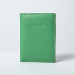 Soft Leather Passport Wallet // Green