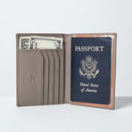 Soft Leather Passport Wallet // Taupe