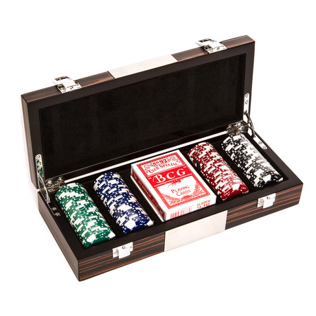 Brown Zebra 100-Piece Poker Set