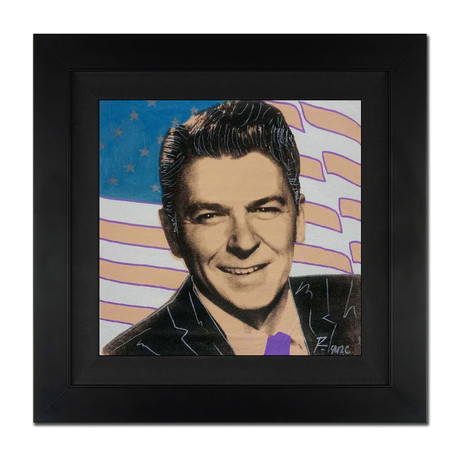 Ronald Reagan And Flag I