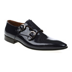 Fuerte Double Monk Strap // Navy (Euro: 42)
