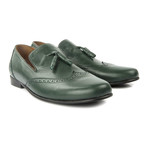 Georgio Tassel Loafer // Green (Euro: 45)