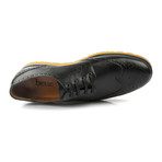 Rafael Contrast Derby // Black + Orange (Euro: 43)
