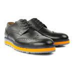 Rafael Contrast Derby // Black + Orange (Euro: 43)
