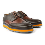 Rafael Contrast Derby // Brown + Orange (Euro: 41)