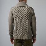 Loft 604 // Wool Shawl Collar Pullover // Moss (2XL)