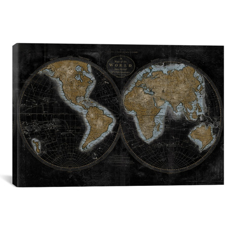 The World In Gold (26"W x 18"H x 0.75"D)