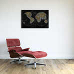 The World In Gold (26"W x 18"H x 0.75"D)
