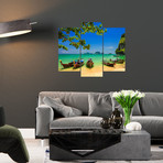 Tropical Sea + Pirogue and Islands