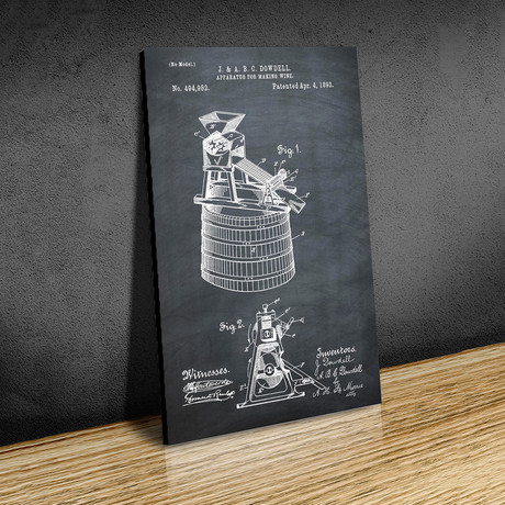 Wine Making // 1893 // Chalk (Paper // 18"W x 24"H)