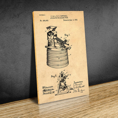 Wine Making // 1893 // Sepia (Paper // 18"W x 24"H)