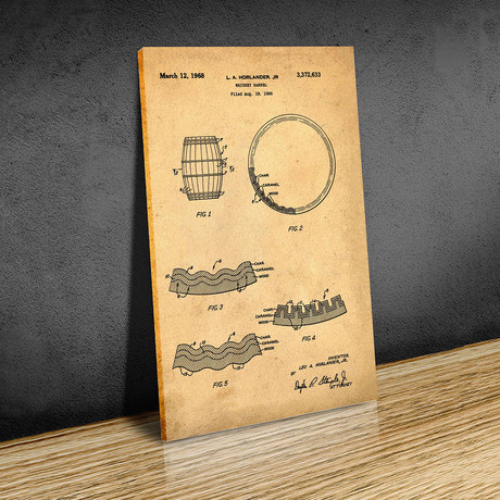 Whiskey Barrell // Sepia (Paper // 18"W x 24"H)