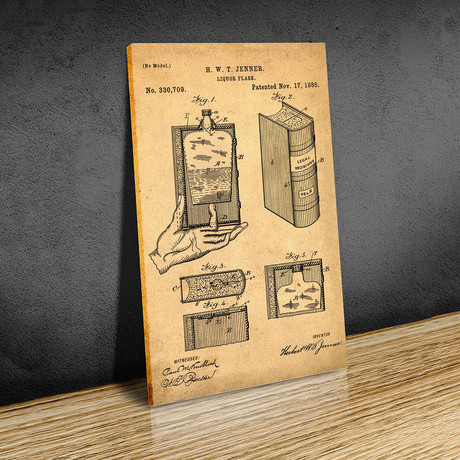 Hidden Flask // Sepia (Paper // 18"W x 24"H)
