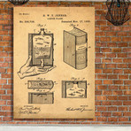 Hidden Flask // Sepia (Paper // 18"W x 24"H)