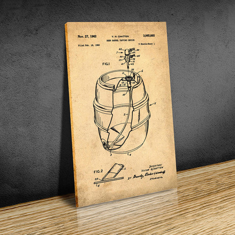 EZ Tap Keg // Sepia (Paper // 18"W x 24"H)