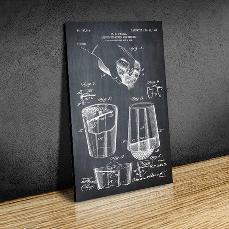 Cocktail Mixer // 1903 // Chalk (Paper // 18"W x 24"H)