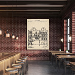 Brewing Malt Liquors // 1891 // Sepia (Paper // 18"W x 24"H)