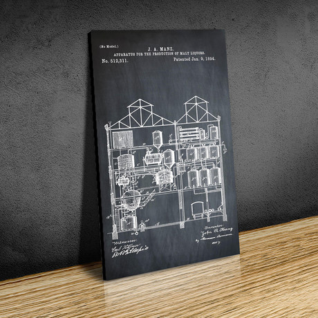 Brewing Malt Liquors // 1891 // Chalk (Paper // 18"W x 24"H)