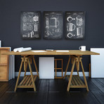 Brewery Patent // 1891 // Chalk (Paper // 18"W x 24"H)