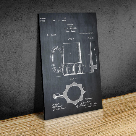 Beer Mugs // 1875 // Chalk (Paper // 18"W x 24"H)