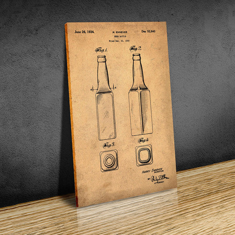 Beer Bottle // 1934 // Sepia (Paper // 18"W x 24"H)