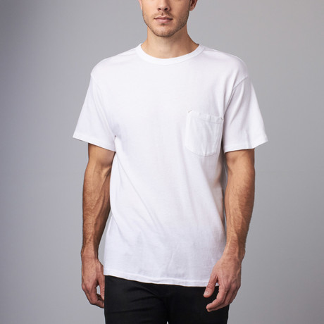 Heavy Gauge Pocket Tee // White (S)