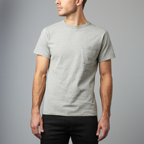 Heavy Gauge Pocket Tee // Heather Grey (S)