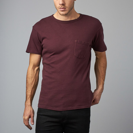 Heavy Gauge Pocket Tee // Burgundy (S)