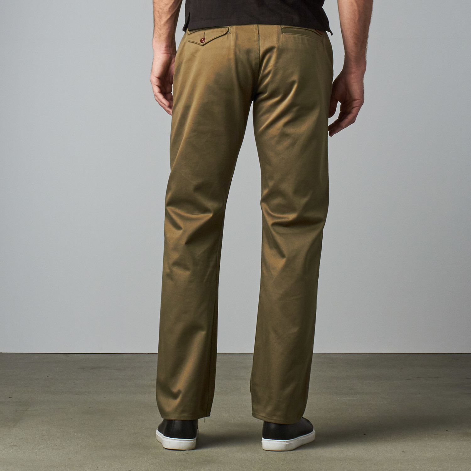Workers Chino Relaxed Fit Pant // Olive (29WX32L) - FreeNote Clothing ...