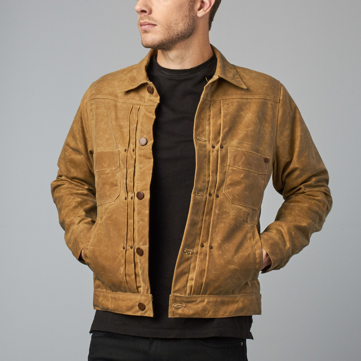 Riders Jacket Waxed Canvas // Tobacco (XL) - FreeNote Clothing - Touch ...