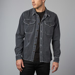 Utility Button-Up Shirt // Charcoal (M)