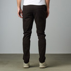 Regular Fit Cotton Pant // Burgundy (30WX32L)