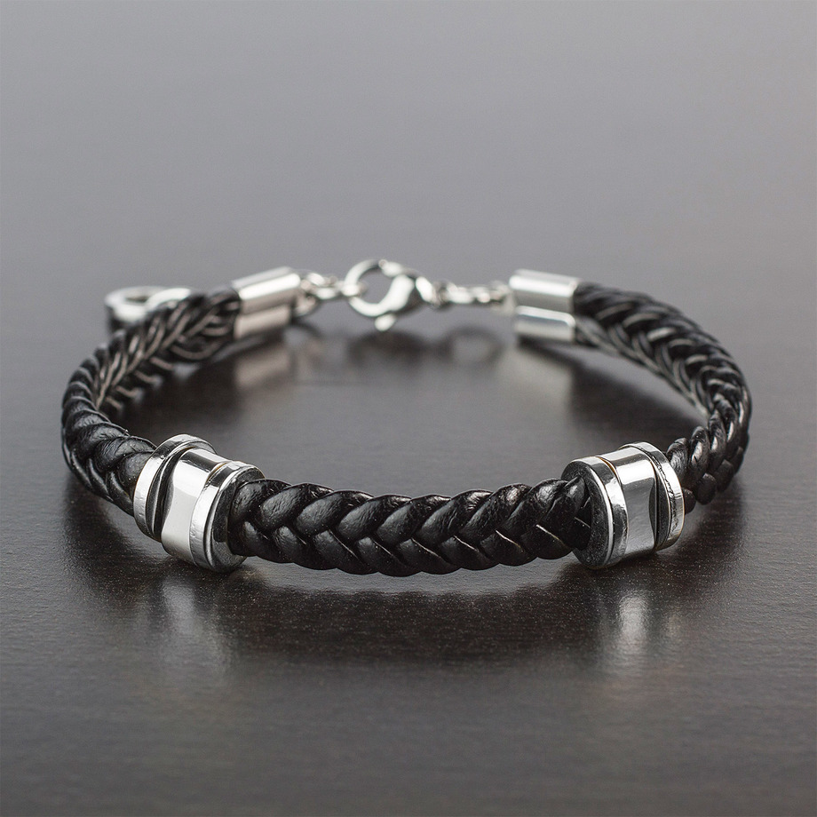 West Coast Jewelry - Sleek Leather Bracelets - Touch of Modern