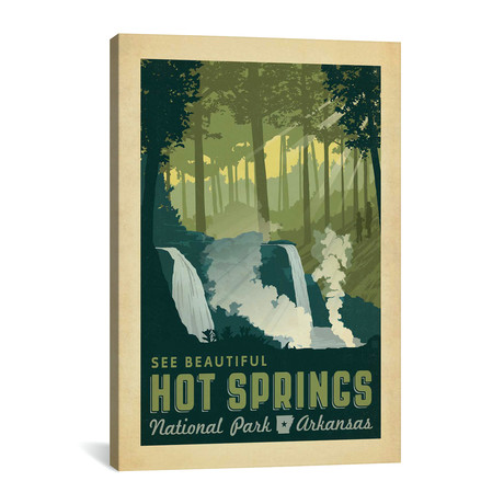 National Parks Collection // Hot Springs (18"W x 26"H x 0.75"D)