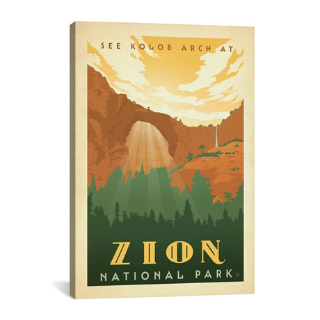 National Parks Collection // Zion Nation (18"W x 26"H x 0.75"D)